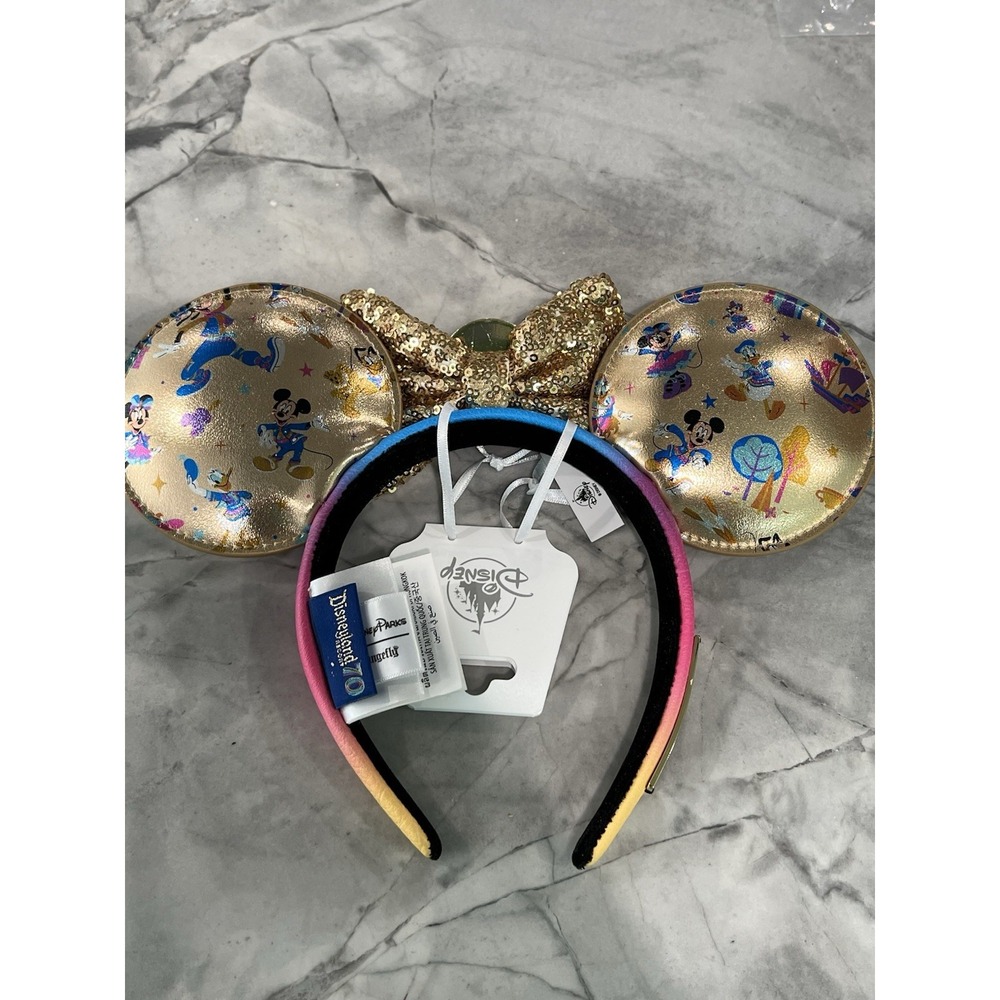Disneyland 70th Anniversary Mickey Headband‎ Ears New 2025 - Picture 6 of 9